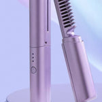 Cabello Liso en Segundos, Donde Quieras - Peine Térmico Portátil Inalámbrico