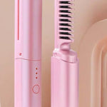 Cabello Liso en Segundos, Donde Quieras - Peine Térmico Portátil Inalámbrico
