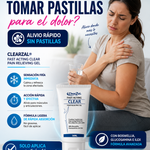 ClearZal Pain Relieving Gel | Crioterapia Refrescante Topical | Con Boswellia, Glucosamina e Ilex | Para Músculos y Articulaciones | 30 ml