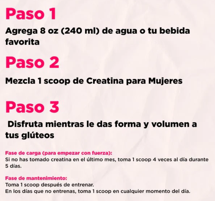Creatina Solo para Ellas - Potencia tus Gluteos y Piernas.