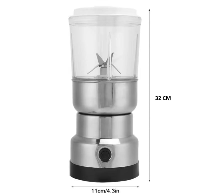 Licuadora & Trituradora Eléctrica 2 en 1 – Café, Especias y Frutos Secos al Instante