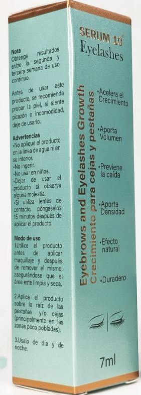 Transforma tu Mirada - Serum Potenciador de Pestañas y Cejas.