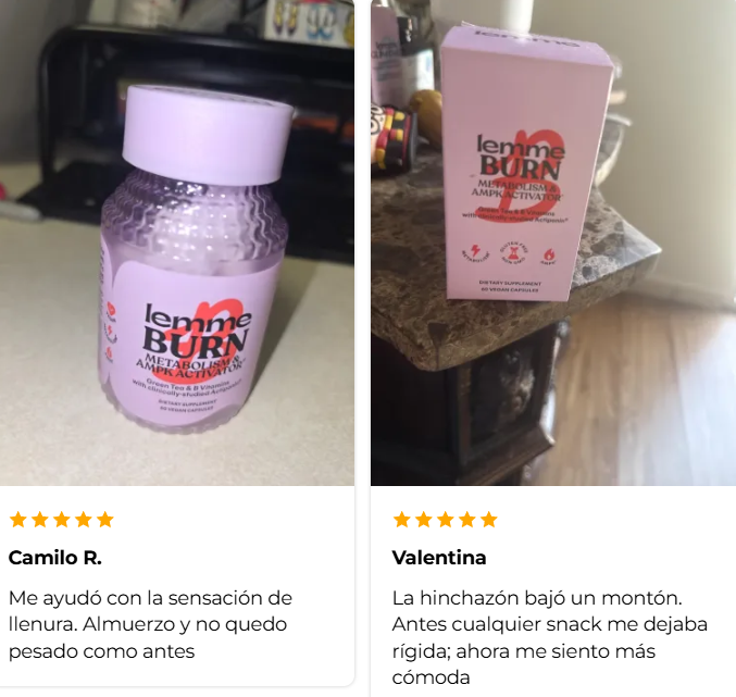 Lemme Burn - Quemador de grasa - Despierta tu AMPK natural y dile adiós a la grasa abdominal