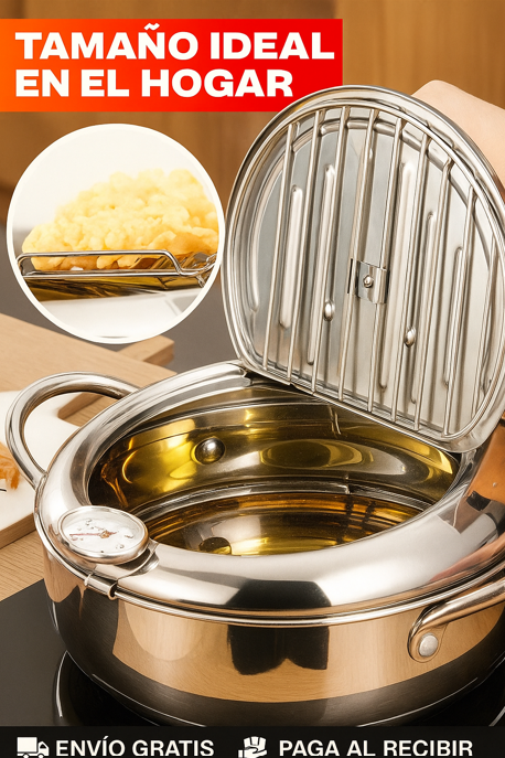 Freidora Japonesa - Nueva en Colombia - la Freidora japonesa con termómetro que todos quieren probar.