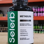 Selerb Metaburn — Suplemento Avanzado de Control de Antojos y Energía | Berberina + Cromo + Ashwagandha + B12 | 60 Cápsulas