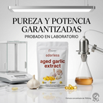 Cuida tu corazón todos los días sin oler a ajo - Cápsulas de Ajo Concentrado Sin Olor | 7500mg | 100 Cápsulas