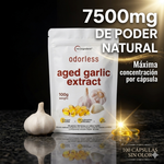 Cuida tu corazón todos los días sin oler a ajo - Cápsulas de Ajo Concentrado Sin Olor | 7500mg | 100 Cápsulas