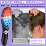 Cepillo Masajeador Capilar Eléctrico con Vapor  - Estimula Crecimiento | Luz Roja y Azul | Recargable | Hombres y Mujeres | Fototerapia + Vibración 10,000rpm |