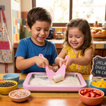 Tabla Mágica para Helado Enrollado en Casa + 2 Espátulas | Acero Inoxidable | Sin Electricidad