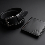 Combo Ejecutivo Vélez en Cuero Genuino – Cinturon y Billetera en Caja de Lujo