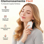 Mini Cepillo Alisador Recargable Inalámbrico | Calor Rápido 3 Temperaturas | Portátil para Viaje y Cartera | Sin Cables