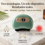 Masajeador Eléctrico Gua Sha con Calor y Vibración | Esculpe el Rostro y Drena el Cuerpo | 9 Niveles + Terapia de Calor y Luz Roja | Recargable USB