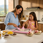 Tabla Mágica para Helado Enrollado en Casa + 2 Espátulas | Acero Inoxidable | Sin Electricidad