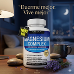 Mejora el Sueño - Reduce el Estres - Magnesio 8 en 1 Toplux 90 CAPSULAS. Duerme mejor. Entrena mejor. Vive mejor.
