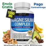 Mejora el Sueño - Reduce el Estres - Magnesio 8 en 1 Toplux 90 CAPSULAS. Duerme mejor. Entrena mejor. Vive mejor.