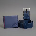 Combo Ejecutivo Vélez en Cuero Genuino – Cinturon y Billetera en Caja de Lujo