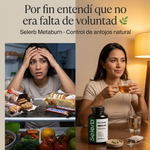 Selerb Metaburn — Suplemento Avanzado de Control de Antojos y Energía | Berberina + Cromo + Ashwagandha + B12 | 60 Cápsulas