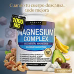 Mejora el Sueño - Reduce el Estres - Magnesio 8 en 1 Toplux 90 CAPSULAS. Duerme mejor. Entrena mejor. Vive mejor.