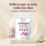 Colágeno Hidrolizado con Multipeptidos 8 en 1 – Piel Firme, Cabello Fuerte y Belleza Diaria desde Adentro (1 LB)