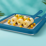 Tabla Mágica para Helado Enrollado en Casa + 2 Espátulas | Acero Inoxidable | Sin Electricidad