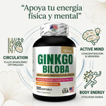 Energía y Vitalidad Diaria – Ginkgo Biloba  x100 Softgels