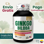Energía y Vitalidad Diaria – Ginkgo Biloba  x100 Softgels
