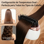 Mini Cepillo Alisador Recargable Inalámbrico | Calor Rápido 3 Temperaturas | Portátil para Viaje y Cartera | Sin Cables