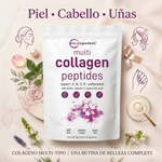 Colágeno Hidrolizado con Multipeptidos 8 en 1 – Piel Firme, Cabello Fuerte y Belleza Diaria desde Adentro (1 LB)