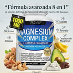 Mejora el Sueño - Reduce el Estres - Magnesio 8 en 1 Toplux 90 CAPSULAS. Duerme mejor. Entrena mejor. Vive mejor.