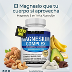 Mejora el Sueño - Reduce el Estres - Magnesio 8 en 1 Toplux 90 CAPSULAS. Duerme mejor. Entrena mejor. Vive mejor.