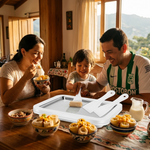 Tabla Mágica para Helado Enrollado en Casa + 2 Espátulas | Acero Inoxidable | Sin Electricidad