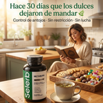 Selerb Metaburn — Suplemento Avanzado de Control de Antojos y Energía | Berberina + Cromo + Ashwagandha + B12 | 60 Cápsulas