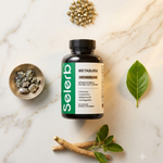 Selerb Metaburn — Suplemento Avanzado de Control de Antojos y Energía | Berberina + Cromo + Ashwagandha + B12 | 60 Cápsulas