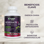 Fórmula de Juventud Diaria – Resveratrol (extracto de uva)  X 100 Cápsulas