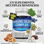 Mejora el Sueño - Reduce el Estres - Magnesio 8 en 1 Toplux 90 CAPSULAS. Duerme mejor. Entrena mejor. Vive mejor.