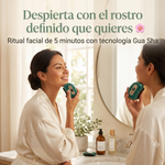 Masajeador Eléctrico Gua Sha con Calor y Vibración | Esculpe el Rostro y Drena el Cuerpo | 9 Niveles + Terapia de Calor y Luz Roja | Recargable USB