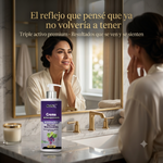 Crema Antiedad Premium con Resveratrol + Retinol + Niacinamida | Triple Activo Concentrado | Reafirma, Suaviza Arrugas y Devuelve la Luminosidad | 120g