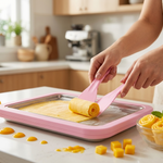 Tabla Mágica para Helado Enrollado en Casa + 2 Espátulas | Acero Inoxidable | Sin Electricidad