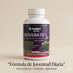 Fórmula de Juventud Diaria – Resveratrol (extracto de uva)  X 100 Cápsulas