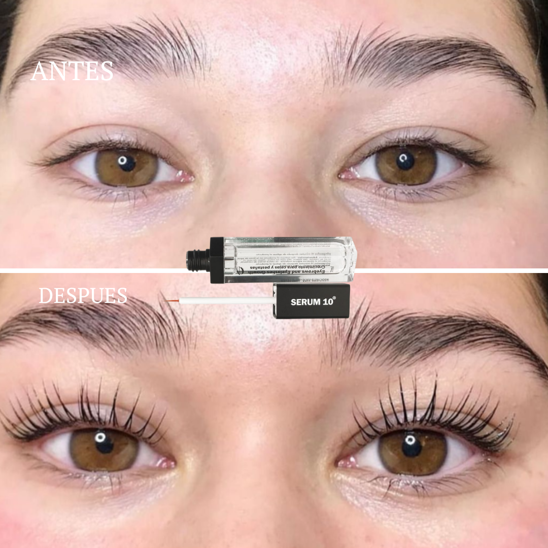Transforma tu Mirada - Serum Potenciador de Pestañas y Cejas.