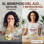 Cuida tu corazón todos los días sin oler a ajo - Cápsulas de Ajo Concentrado Sin Olor | 7500mg | 100 Cápsulas