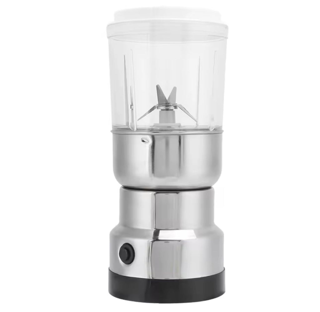 Licuadora & Trituradora Eléctrica 2 en 1 – Café, Especias y Frutos Secos al Instante