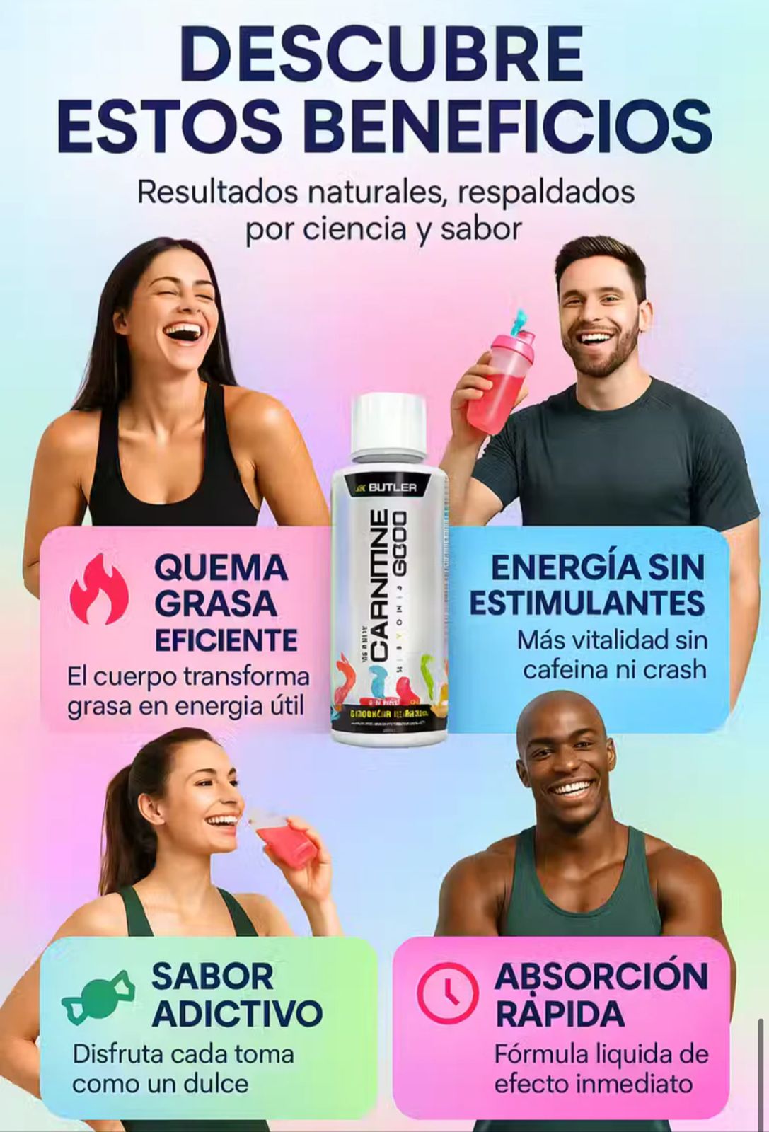 Tratamiento quema grasa - L Carnitine 3000 - Resultados visibles en tu cuerpo