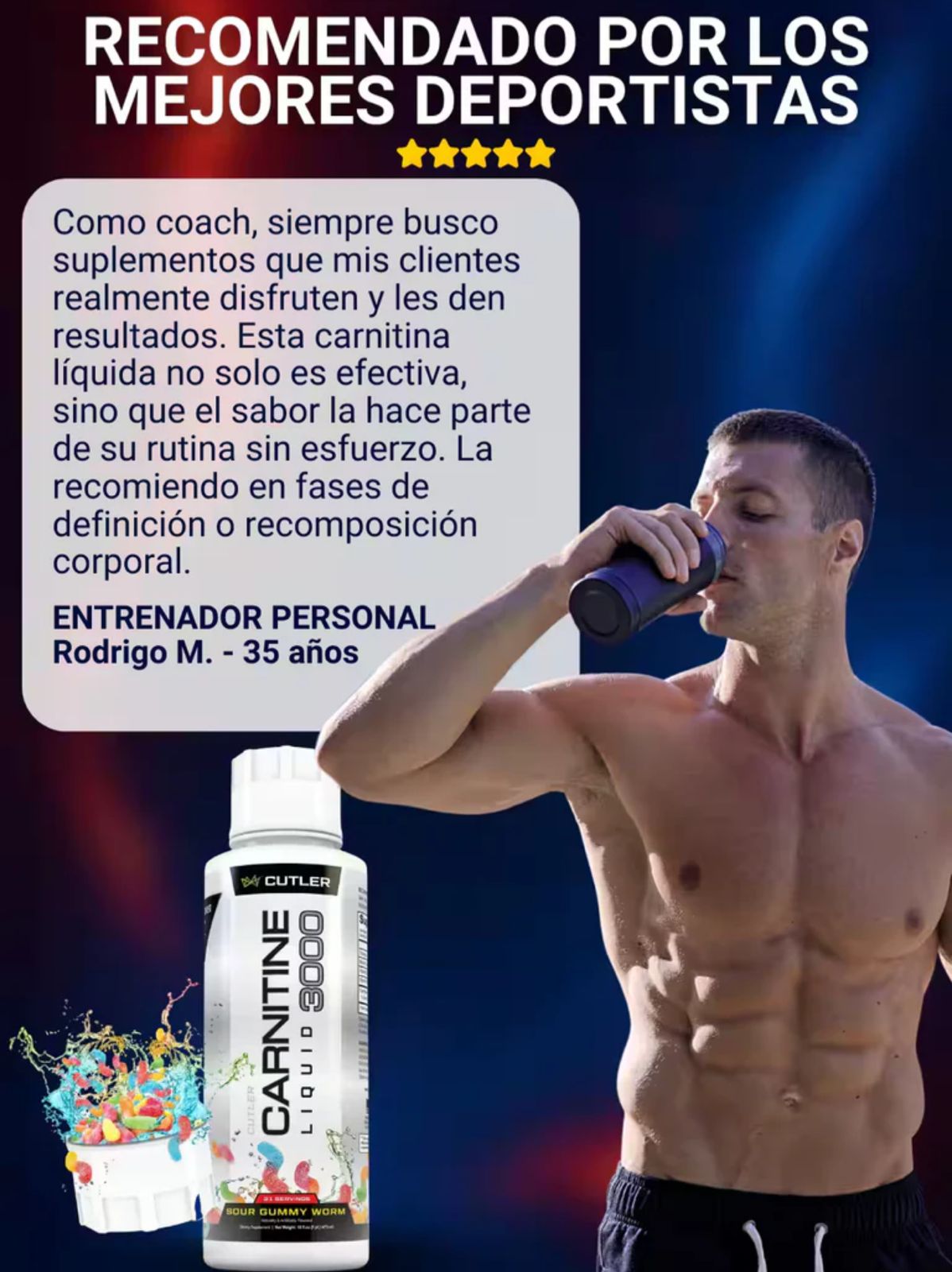 Tratamiento quema grasa - L Carnitine 3000 - Resultados visibles en tu cuerpo