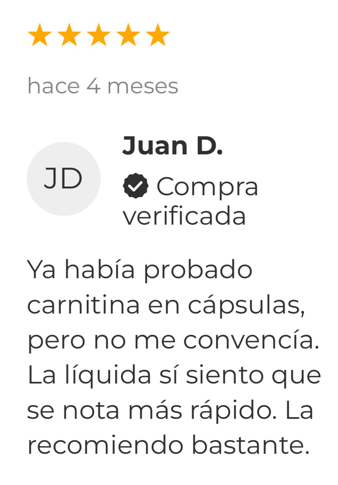 Tratamiento quema grasa - L Carnitine 3000 - Resultados visibles en tu cuerpo