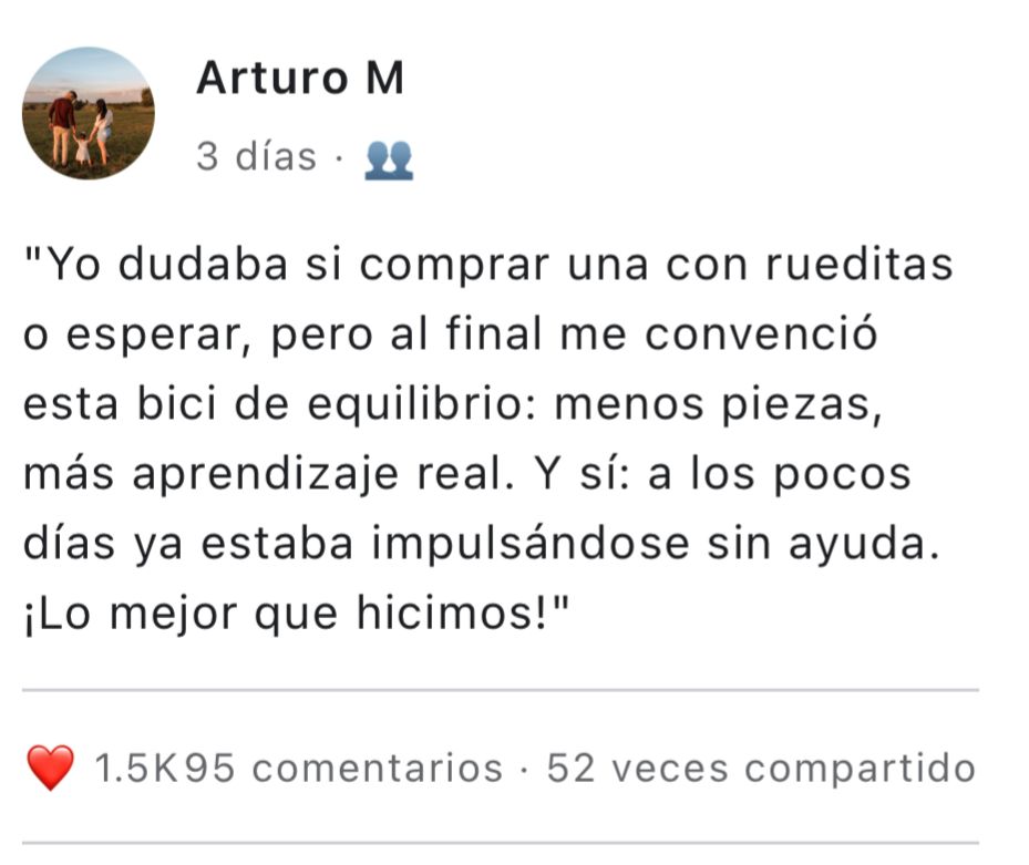 Bicicleta de Equilibrio Sin Pedales – Ideal para Niños de 2 a 6 Años | Desarrollo, Diversión y Seguridad